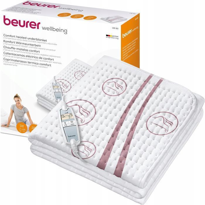 Koc z poliestru elektryczny Beurer UB90 80x150 cm wielokolorowy