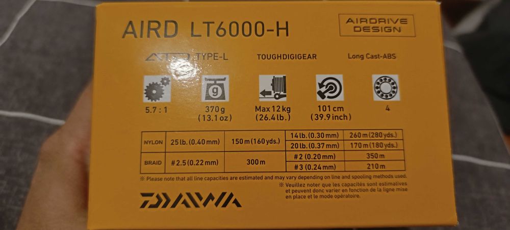 Carreto Daiwa AIRD LT 6000 H