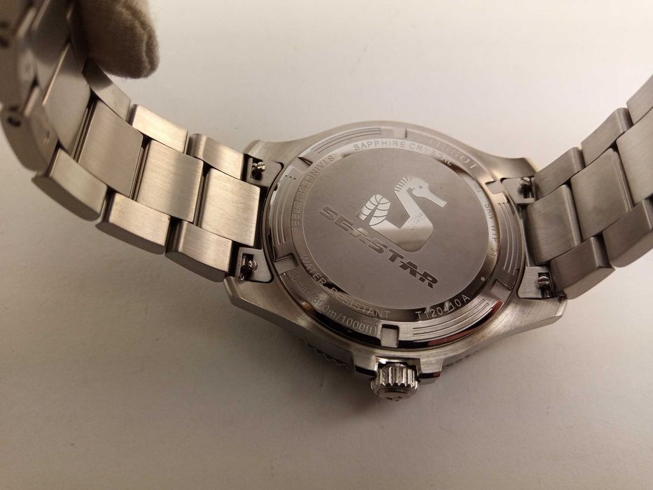 Швейцарские мужские часы Tissot Seastar 1000 40мм Сапфир, антиблик, 300м