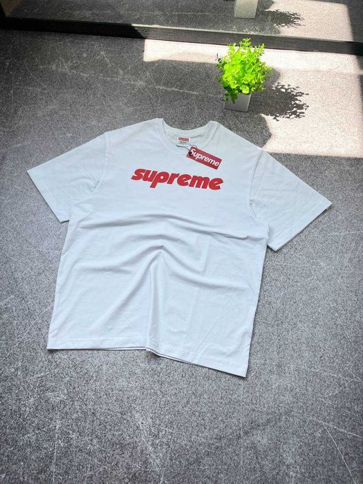 Біла Футболка Supreme з бірками (Супрім)