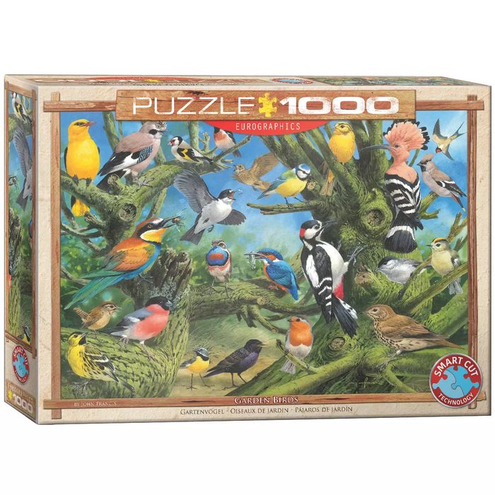 Puzzle 1000 Ptaki Ogrodowe, Joahn Franc 6000-0967. Nowy Produkt