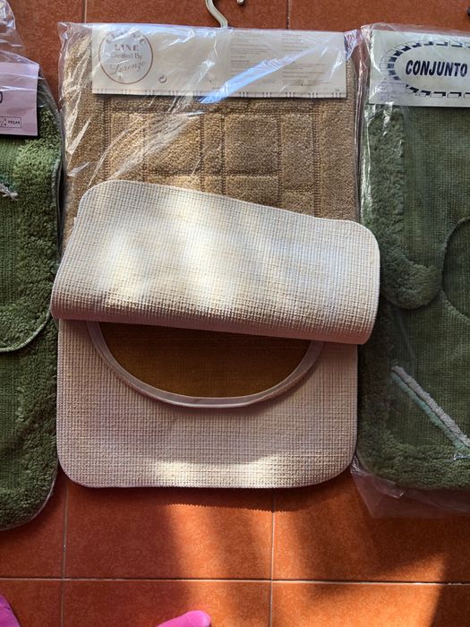 Conjunto de tapetes de casa de banho