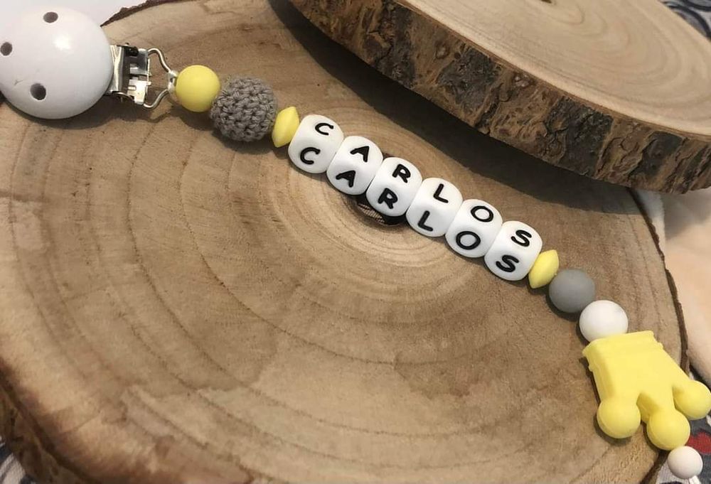 Prende Chupetas de silicone Personalizáveis