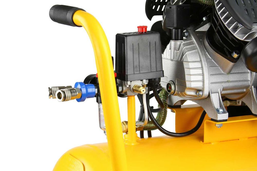 KOMPRESOR OLEJOWY SPRĘŻARKA Powietrza 50L Odwadniacz 2 Tłoki 440l/min