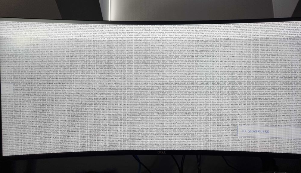 Monitor Dell U3423WE 210-BFIT uszkodzona matryca