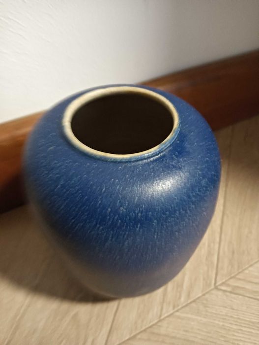 Wazon ceramiczny granatowy
