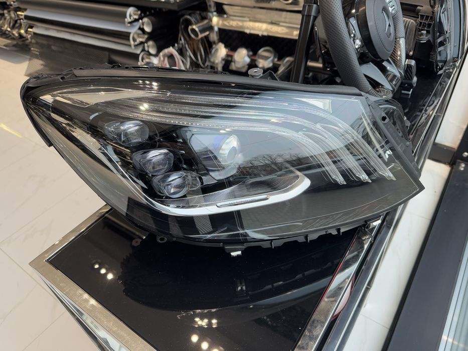 Рестайлинг S63 AMG для Mercedes S-Class W222 обвес фары фонари решетка