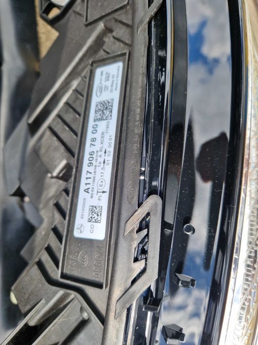 Передний бампер (стиль CLA45 AMG) на Mercedes-Benz CLA-Class C117 2013-2017 года.