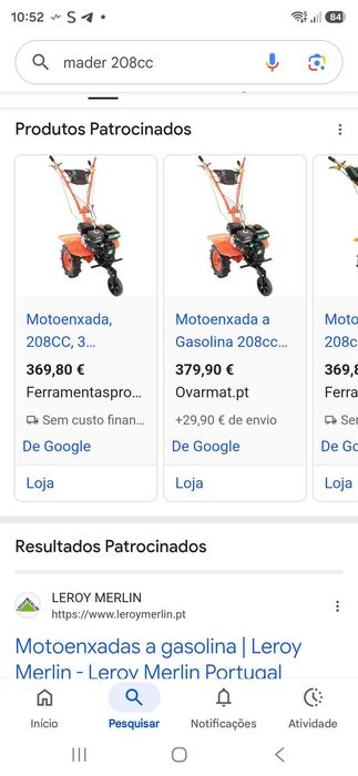 Mini trator de cultivo