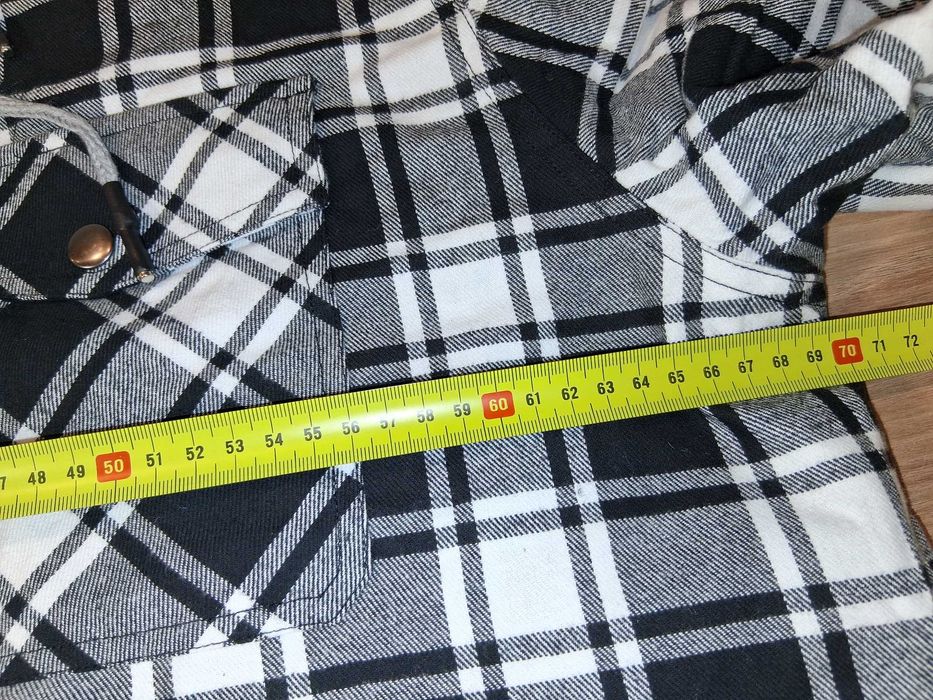 P134 Gruba Kurtka Koszula Flanelowa Kaptur MAGCOMSEN Męska 3XL Nowa