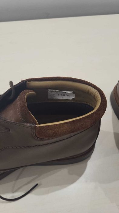 Ténis Clarks Unstructured Clássicos Castanhos - número 44