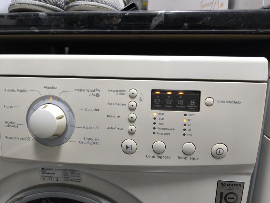 Máquina de lavar roupa LG motor drave inverter