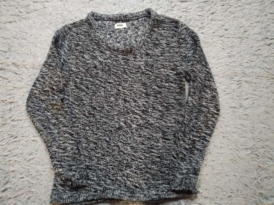 sweterek czarno/biały 38/40 L