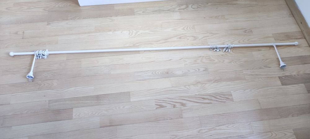Karnisz biały metalowy  200cm