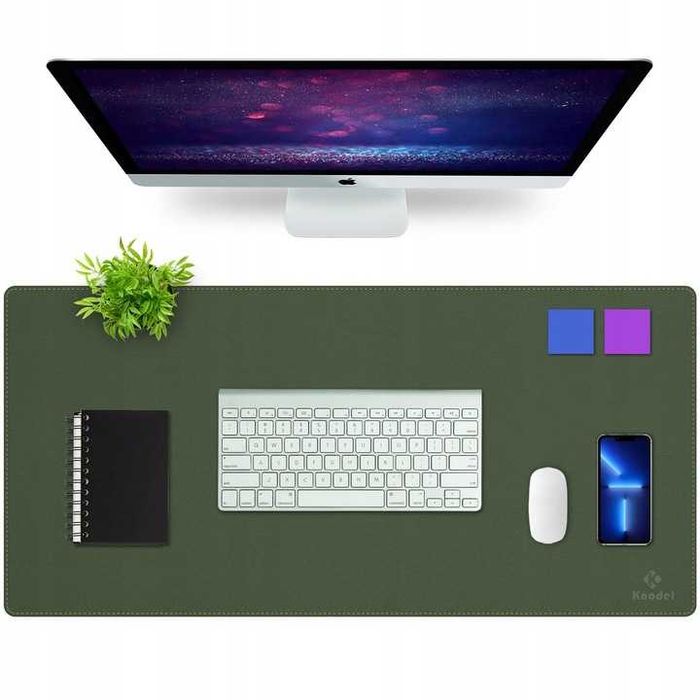 Podkładka na biurko wodoodporna KNODEL 90 x 43 cm Zieleń