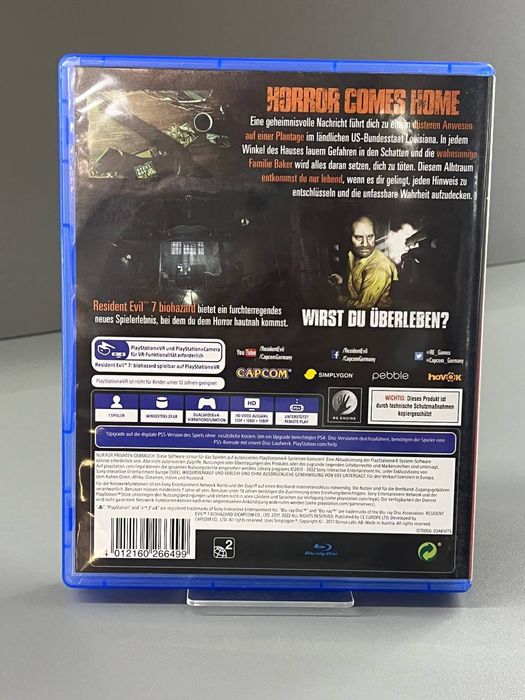 Ігровий диск на PS4 Playstation 4 Resident Evil VII Biohazard