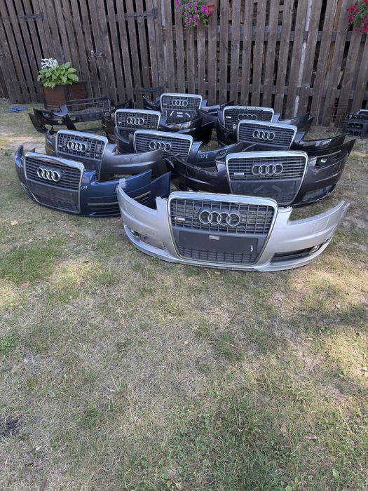 Бампер , решітка бампера, заглушка, галогенка Ауді а6 с6