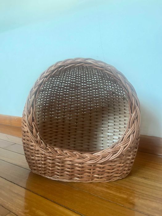 Cesta de Gato em vime