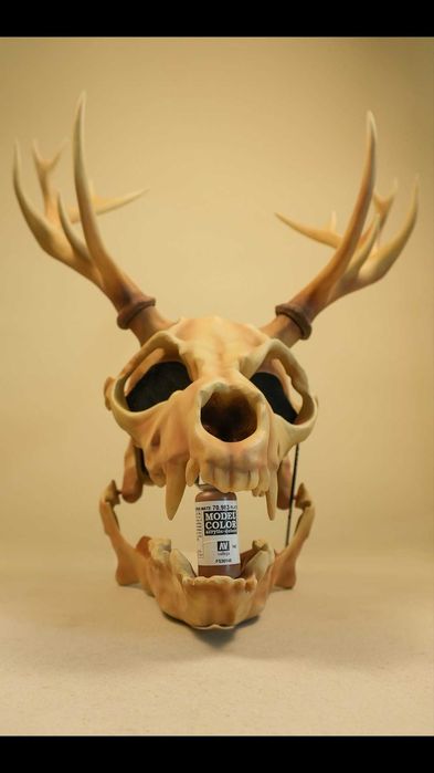 Maska Leszy Wendigo (wiedźmin) ruchoma żuchwa czaska Cosplay druk 3d