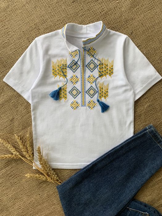 Футболка вишиванка для хлопчика, вишита футболка для хлопчика,