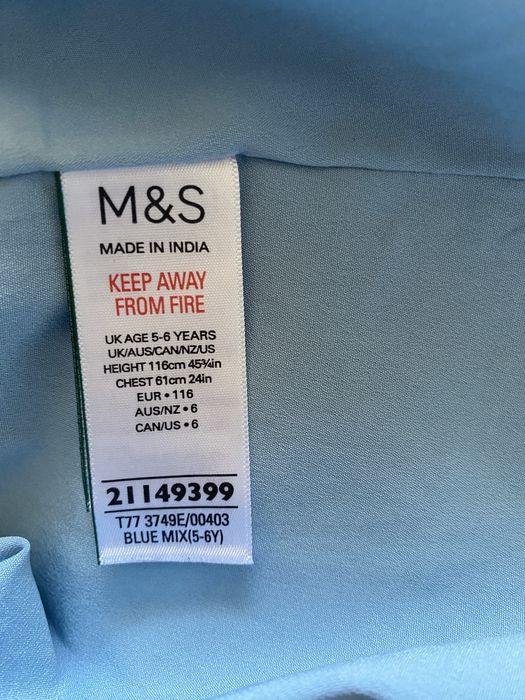 Sukienka cekiny dla dziewczynki M&S Marks & Spencer 5/6 lat 116 cm