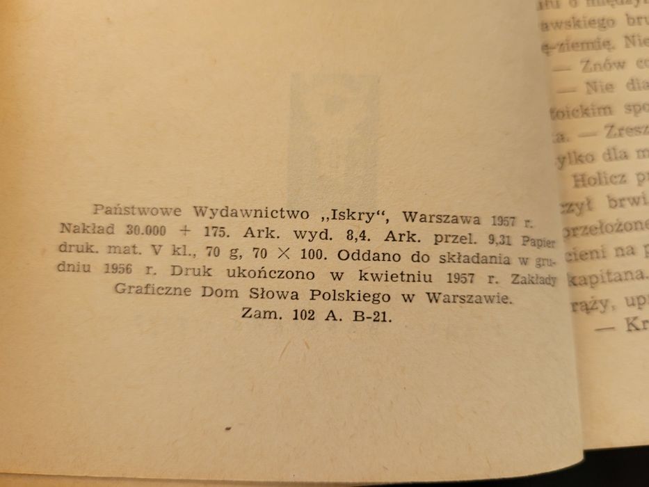 Azderbatt i Frister Naszyjnik Kapitana Hotlicza 1957 Iskry