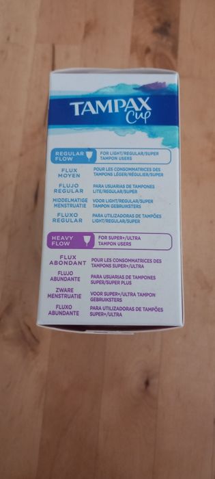 Copo mestrual tampax