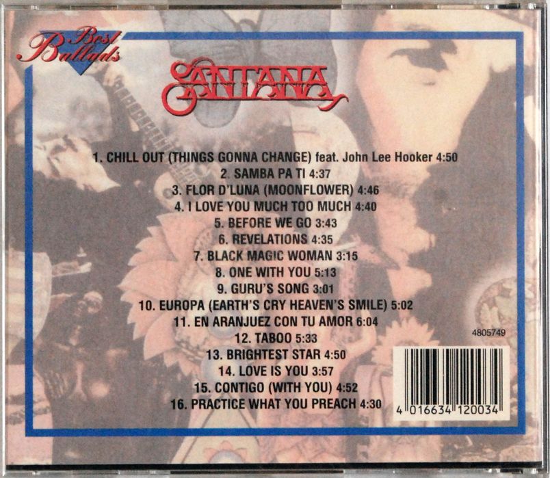 (CD) Santana - Best Ballads - Unofficial Release