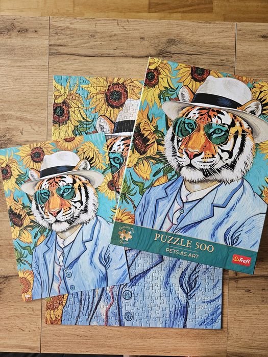 Puzzle Trefl 500 elementów Pets as art