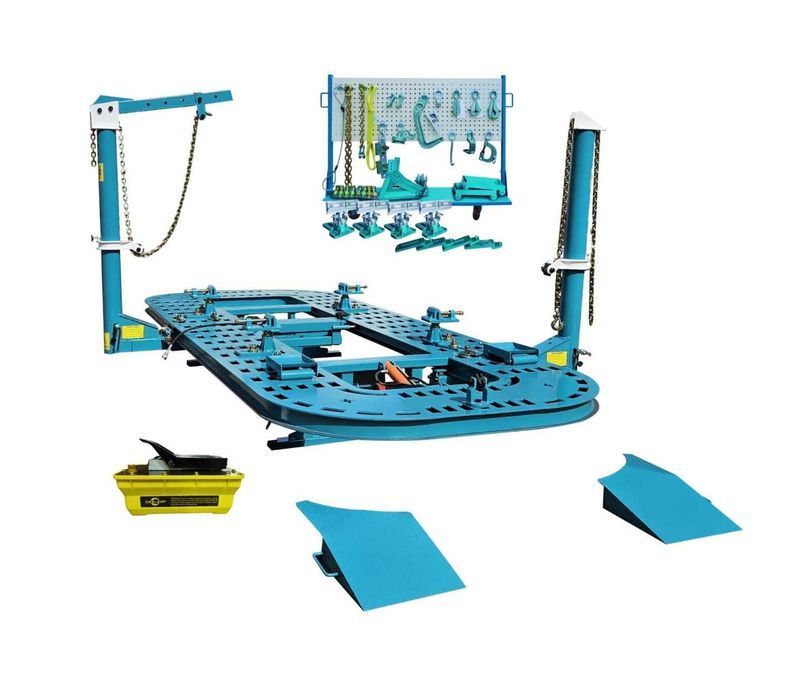 Rama Naprawcza, Płyta Blacharska z Podnośnikiem "Rolling" 3,5T 2xDOZER