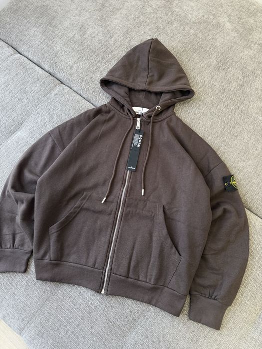 коричнева зіп худі жіноча Stone Island | Аунтефік ОЛХ ДОСТАВКОЮ!