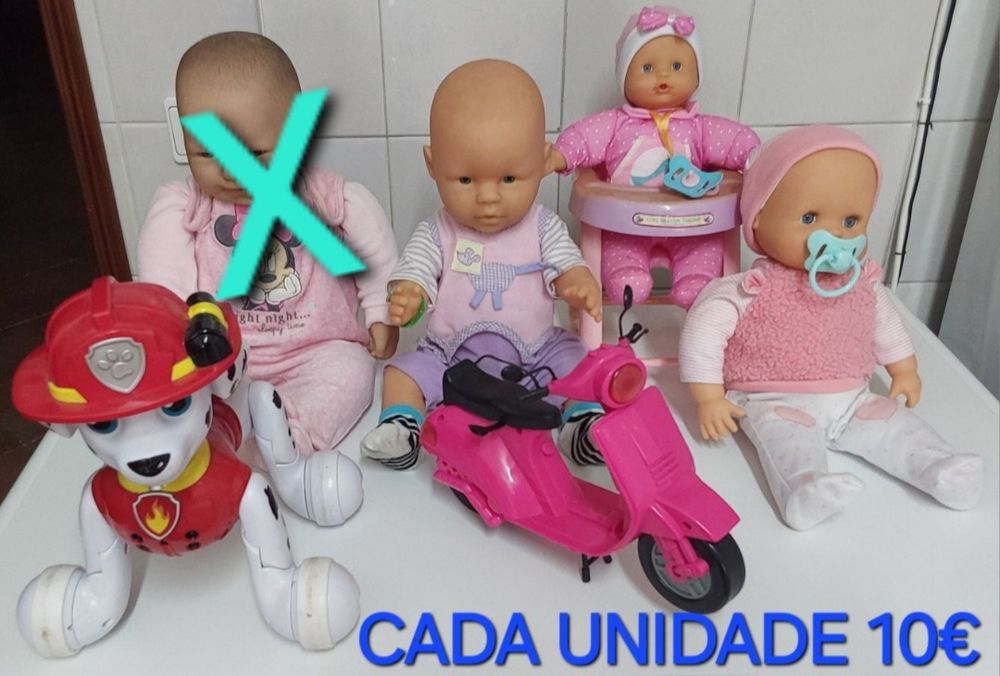 BEBÉS NENUCO E BRINQUEDOS 10€ UNIDADE.Casa Quarto Sala Brincar Escola.