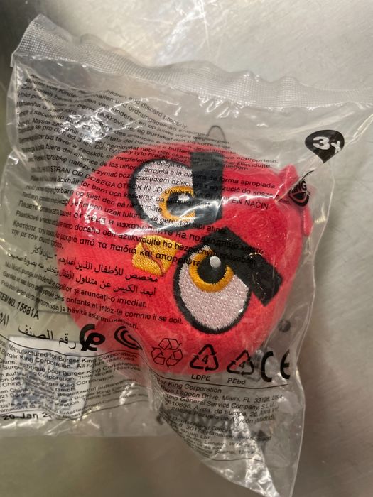 Boneco Peluche Angry Birds 3 Burger King ———Portes GRÁTIS CTTregistado
