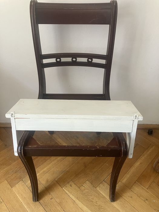 Dekoracyjna półka wisząca pobielana rustykalna dl.60 cm