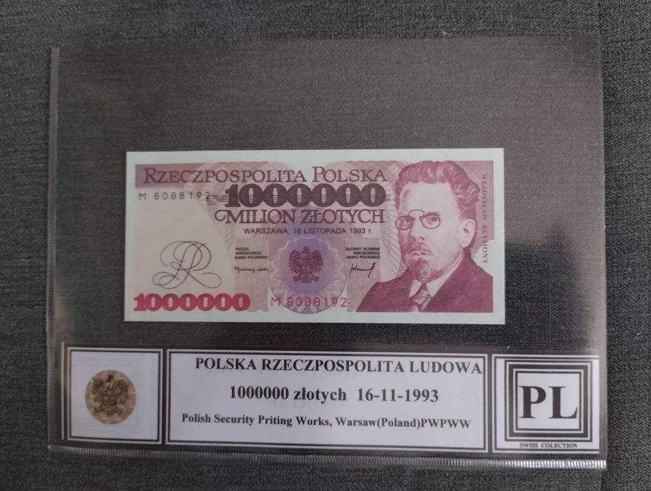 Polska zestaw 5 sztuk banknotów z 1993 roku