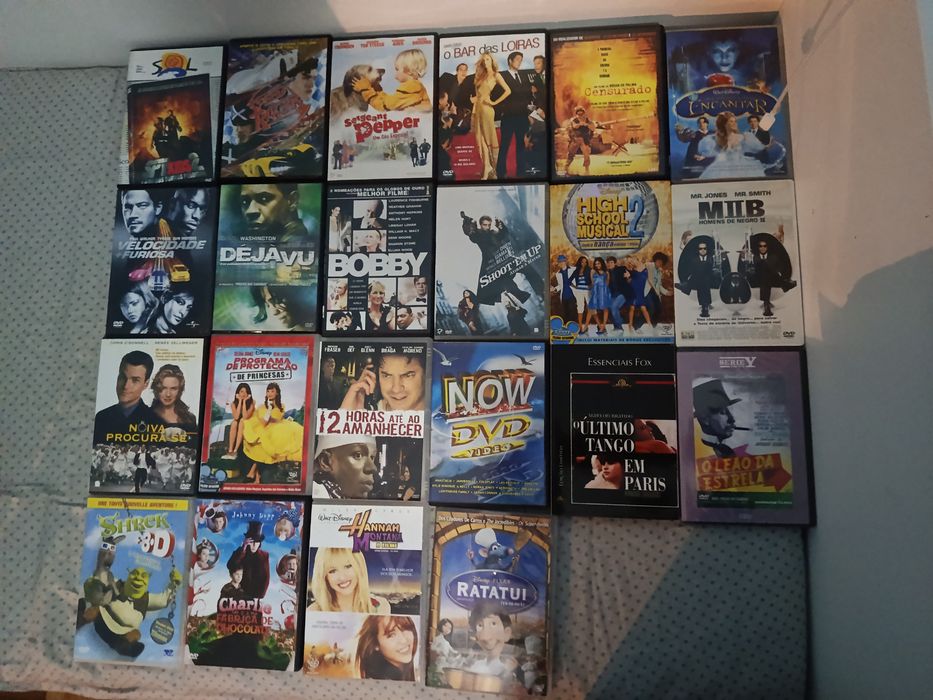 Filmes em DVD + conjunto de 33 músicas no NOW DVD VIDEO