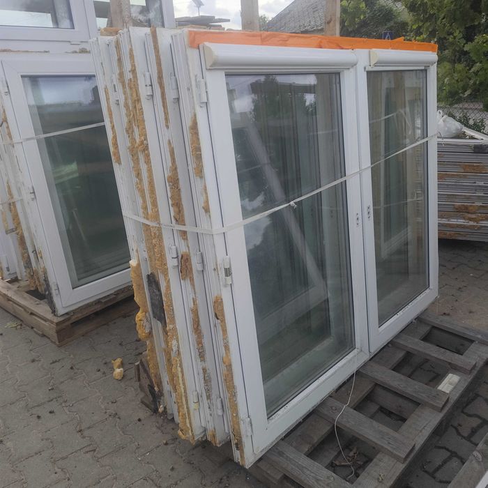 Okna z demontarzu PCV