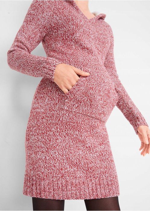 B.P.C dzianinowa ciążowa sukienka kaptur 40/42.