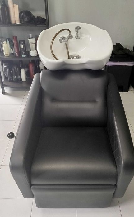 Rampa de lavagem de cabeleireiro