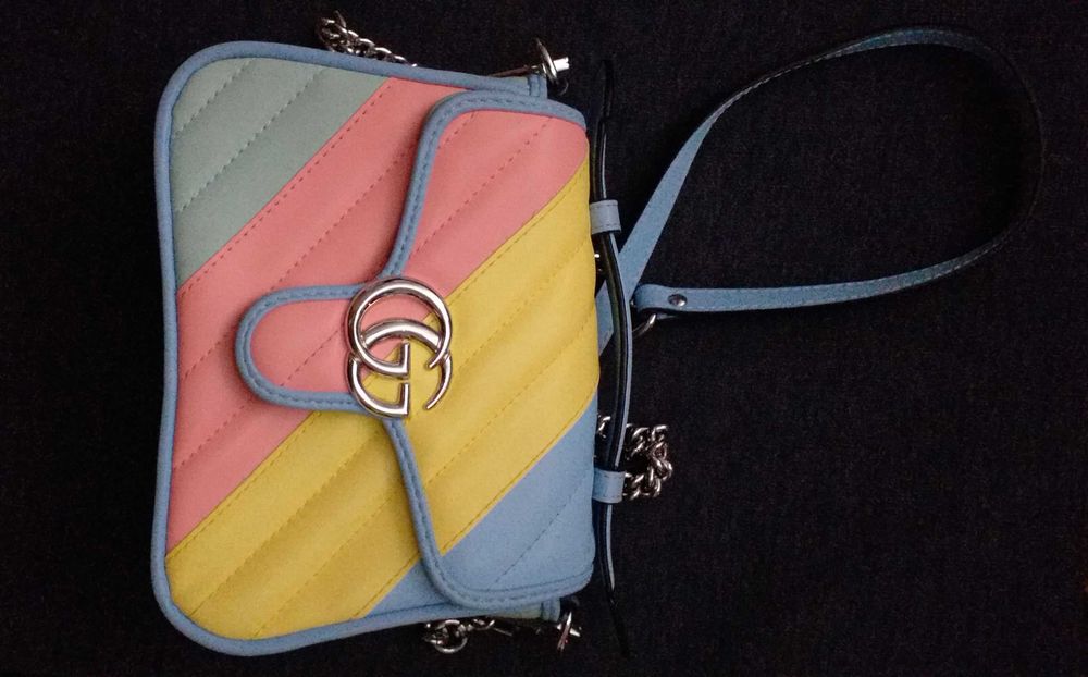 torebka literek gg GG gucci... wielokolorowa luksusowa