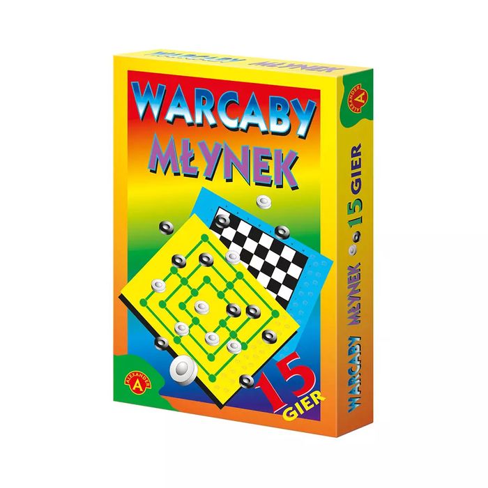 Warcaby. Młynek. 15 Gier. Nowy Produkt