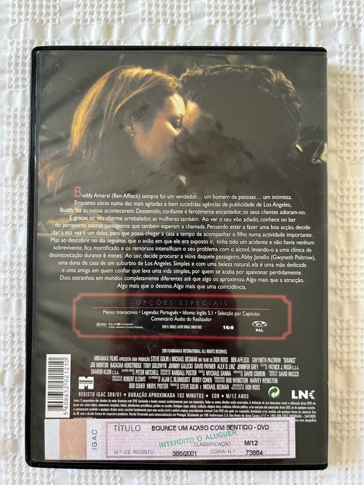 DVD: "Bounce" starring Ben Affleck and Gwyneth Paltrow64553201005955121