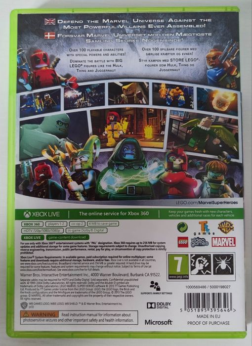 Gra LEGO Marvel Super Heroes PL Xbox 360