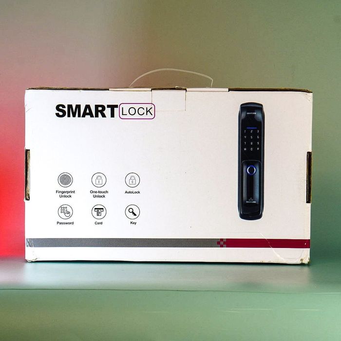 Смарт замок Smar Deer со сканером отпечатков пальцев, Wi-Fi.