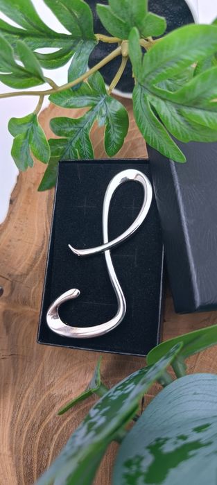 Nowa duża elegancka broszka nieskończoność + gratis