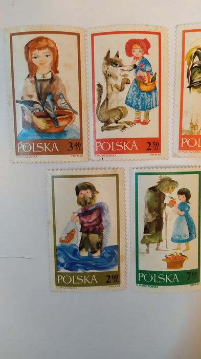 Polska 1968 – Postacie z baśni – kompletna seria 8 znaczków MNH – Hann