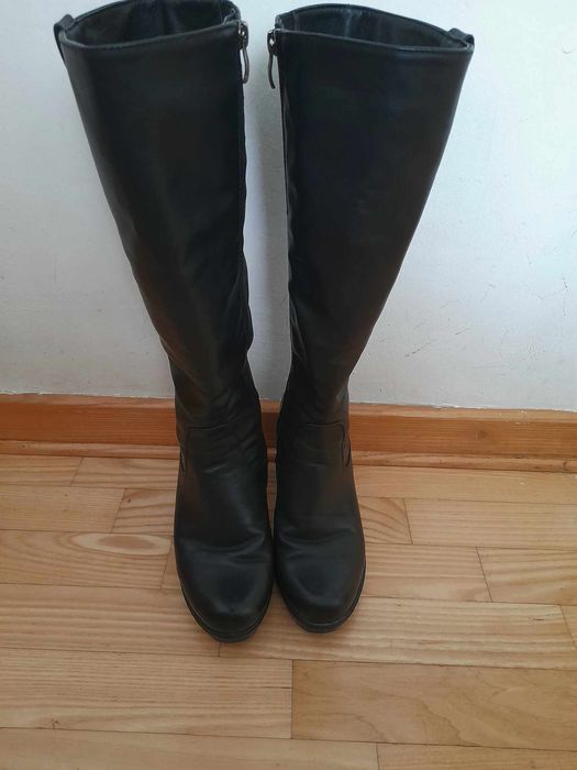 Kozaki damskie skórzane