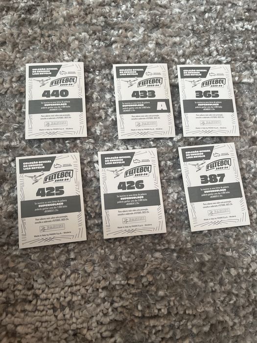 Cartas da caderneta de 2023-2025