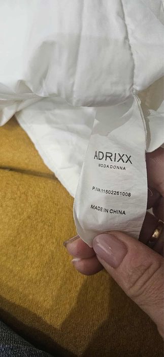 Pikowana biała kurtka adrixx