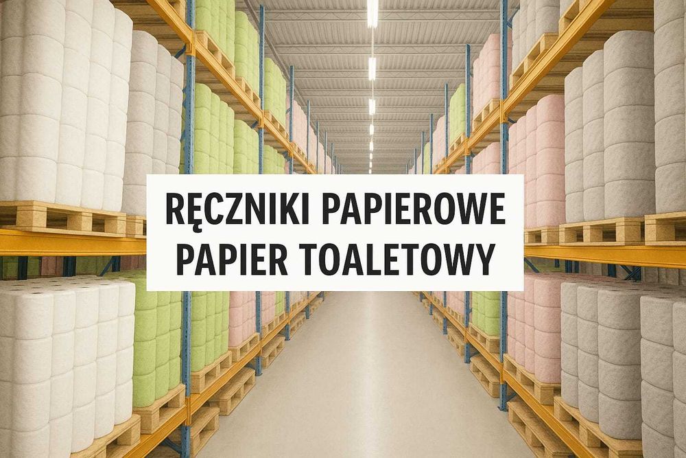 Papier toaletowy celuloza 36 rolek oraz ręczniki papierowe